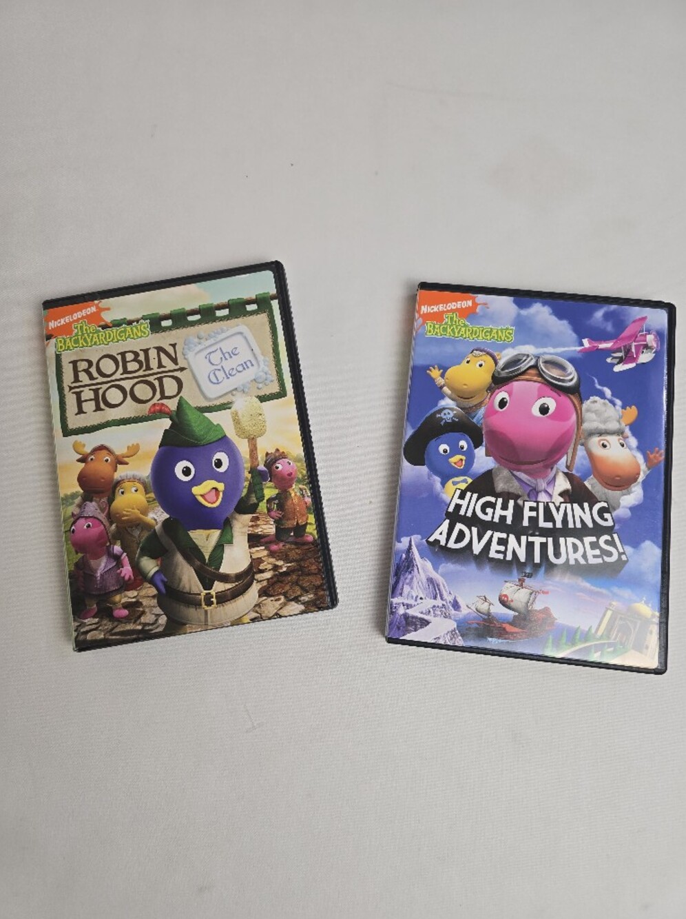 Vintage Backyardigans Robin Hood & High Flying Adventures Set If 2 DVD's